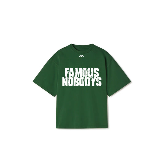 Famous Nobodys Distress Tshirt (dark green)
